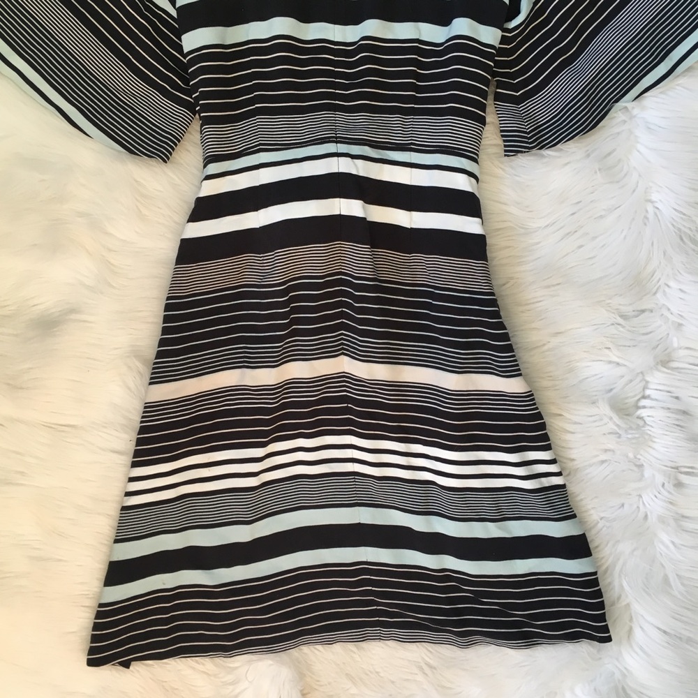 Ann Taylor Black and White Striped Mini Dress - Picture 6 of 8
